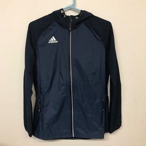 adidas men's modern varsity woven jacket